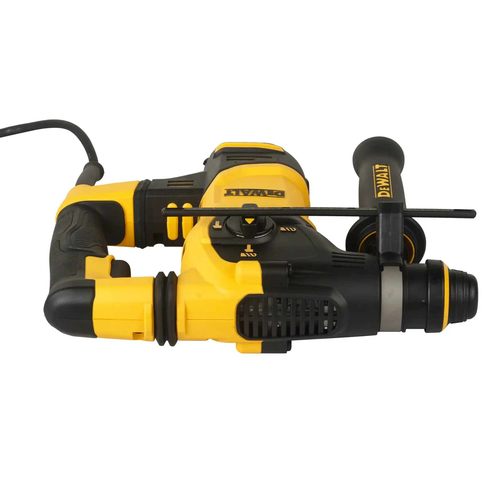 Foto martillo rotativo DEWALT amarillo/negro lateral, SKU D25333K-AR D25333K-B2 D25333K-B3 D25333K D25333K-B2C.