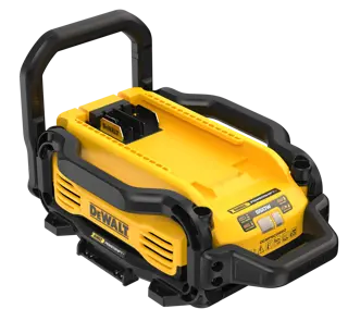 Logotipo de DEWALT en letras negras y audaces centrado sobre un fondo blanco.