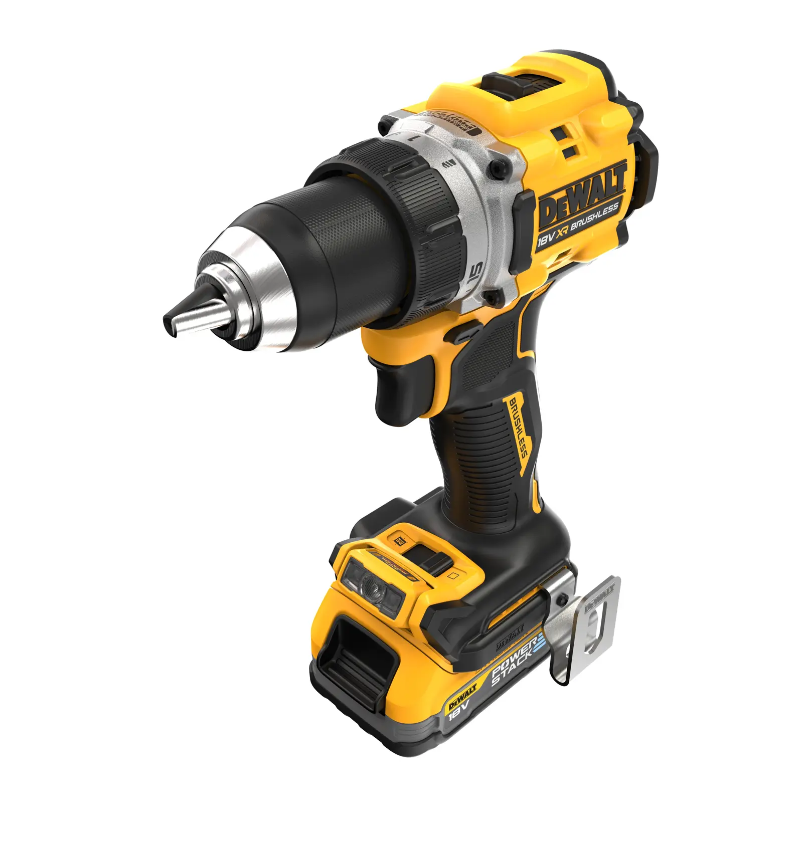Taladro Atornillador compacto sin escobillas XR 18V POWERSTACK