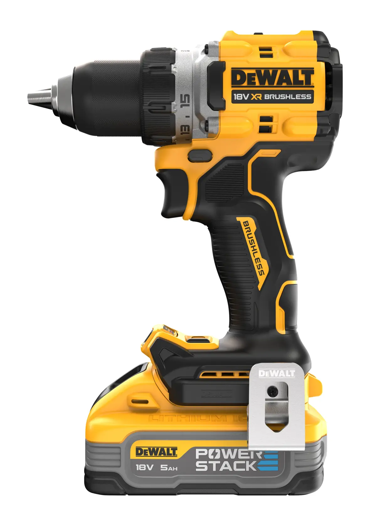Taladro Atornillador compacto sin escobillas XR 18V POWERSTACK Li-Ion 5Ah