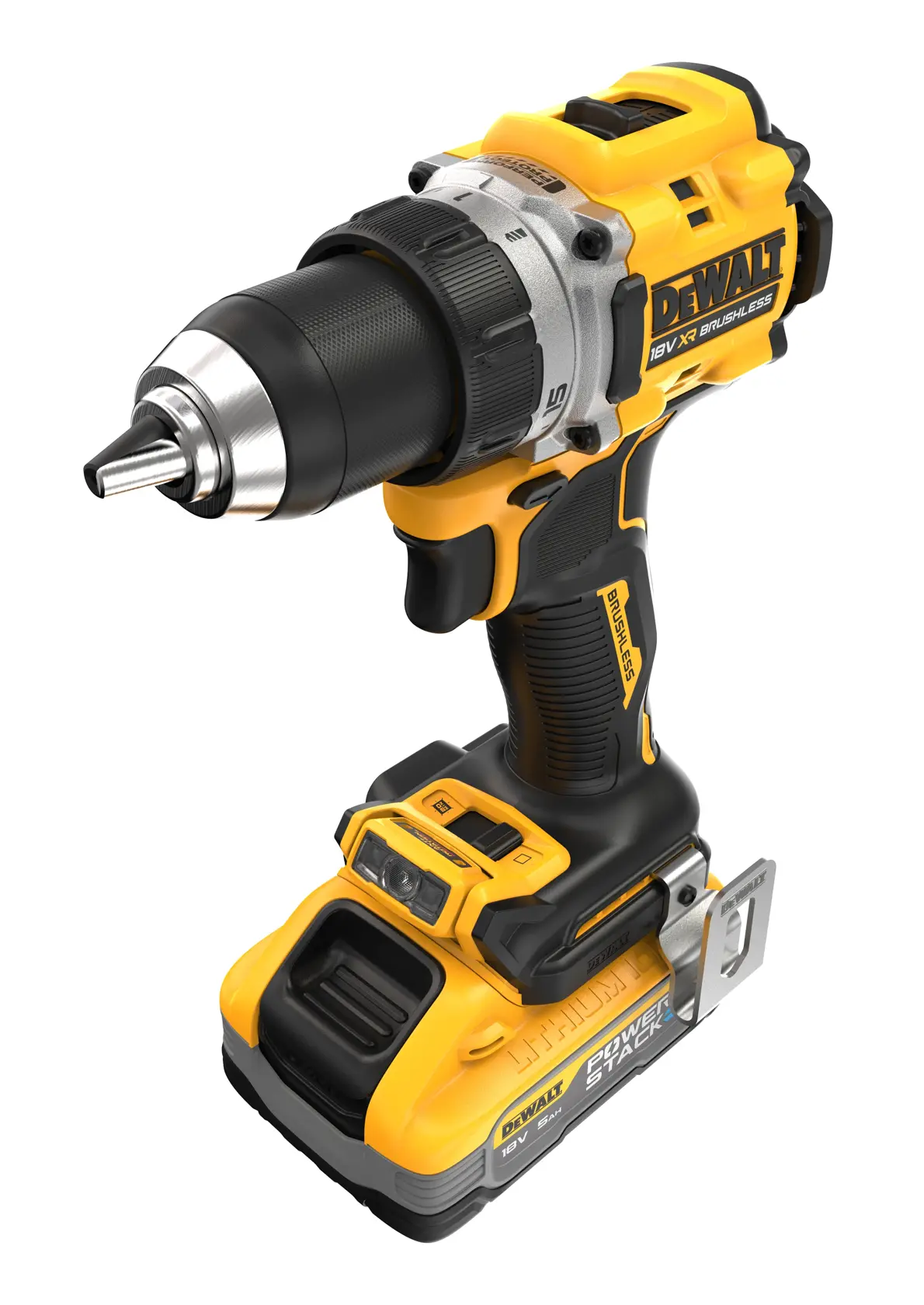 Taladro Atornillador compacto sin escobillas XR 18V POWERSTACK Li-Ion 5Ah