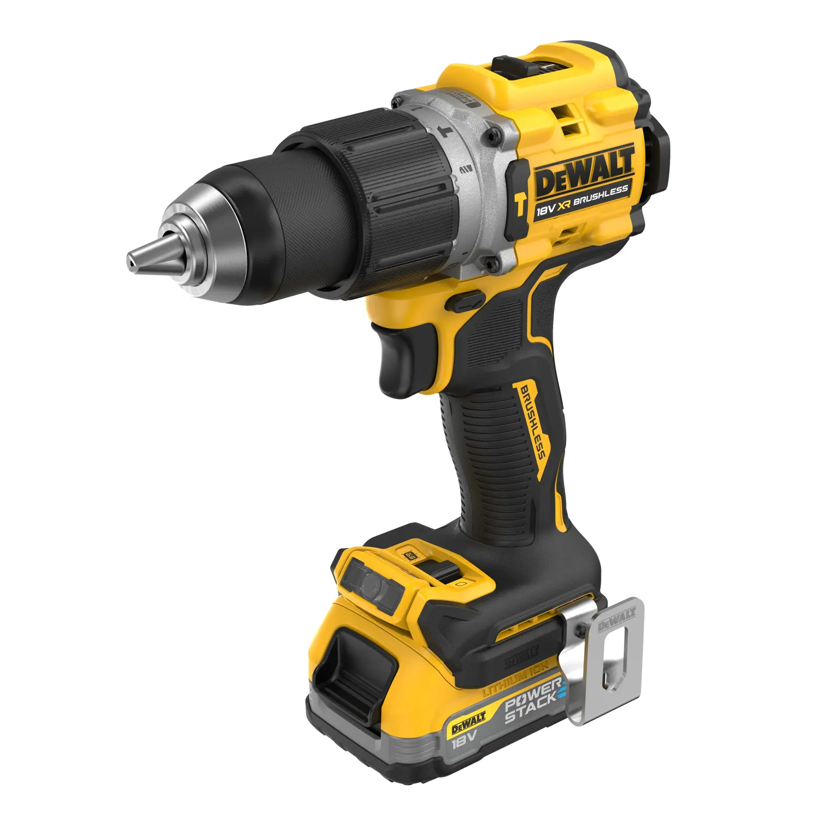 Taladro Percutor compacto sin escobillas XR 18V POWERSTACK