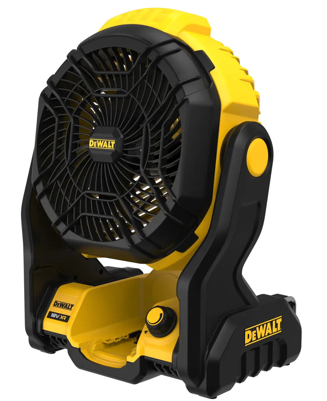 Logotipo de DEWALT en letras negras y audaces centrado sobre un fondo blanco.
