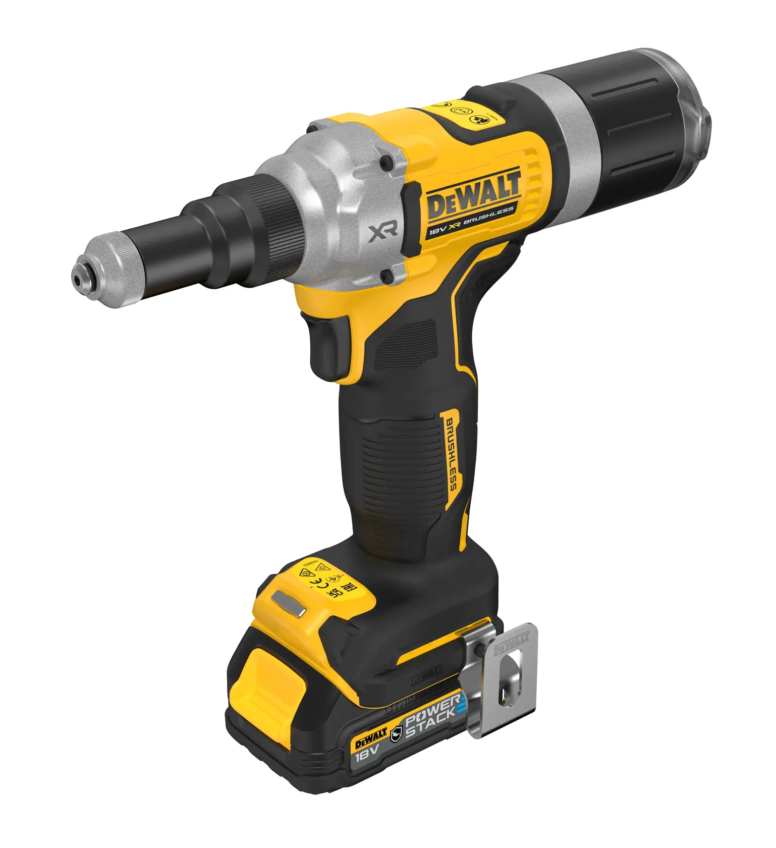 Remachadora sin escobillas 6,4mm XR 18V POWERSTACK compacta
