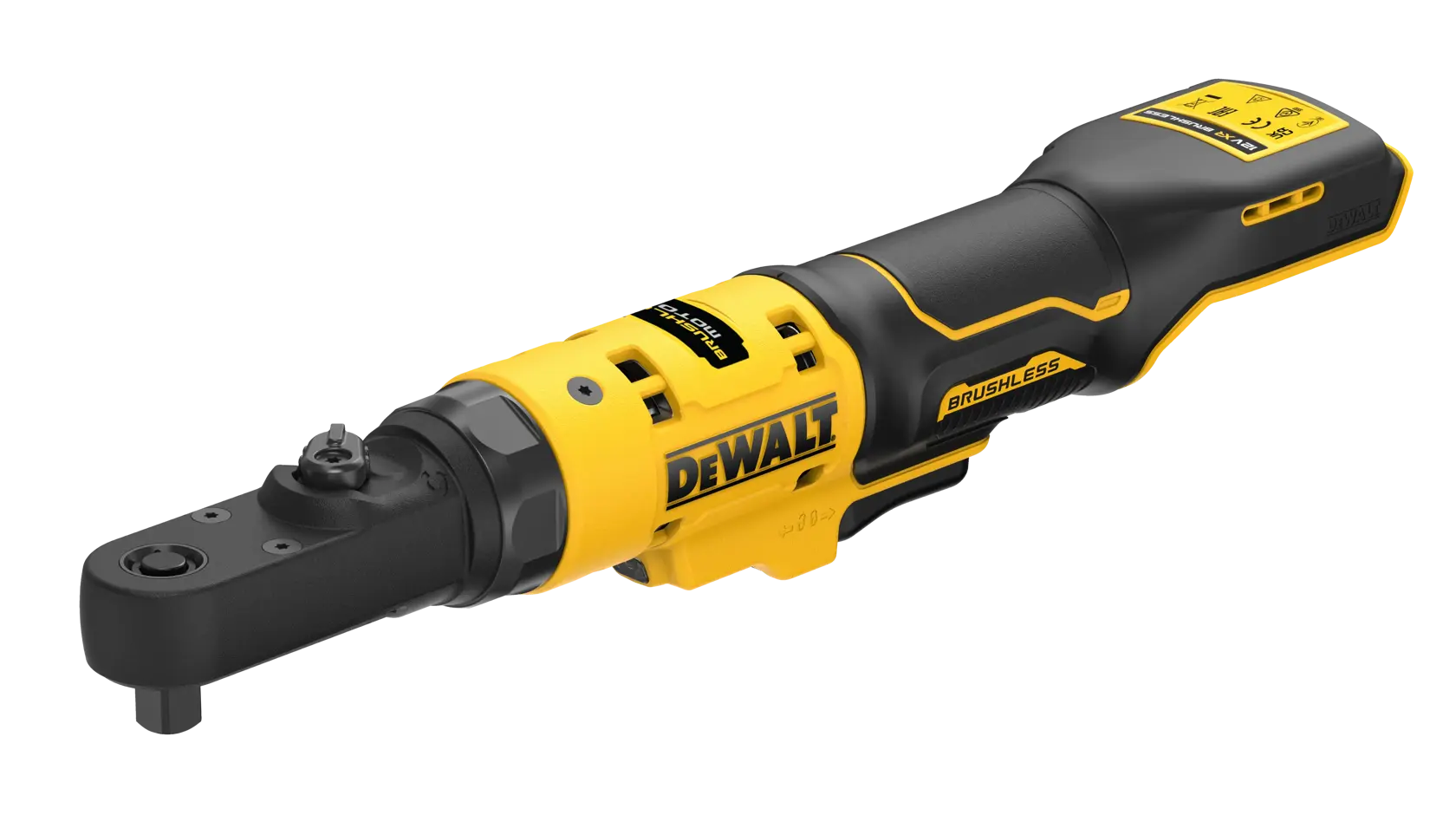 Trinquete con cabeza sellada de 3/8“ y 1/4“ sin escobillas XR de 12 V - Unidad desnuda