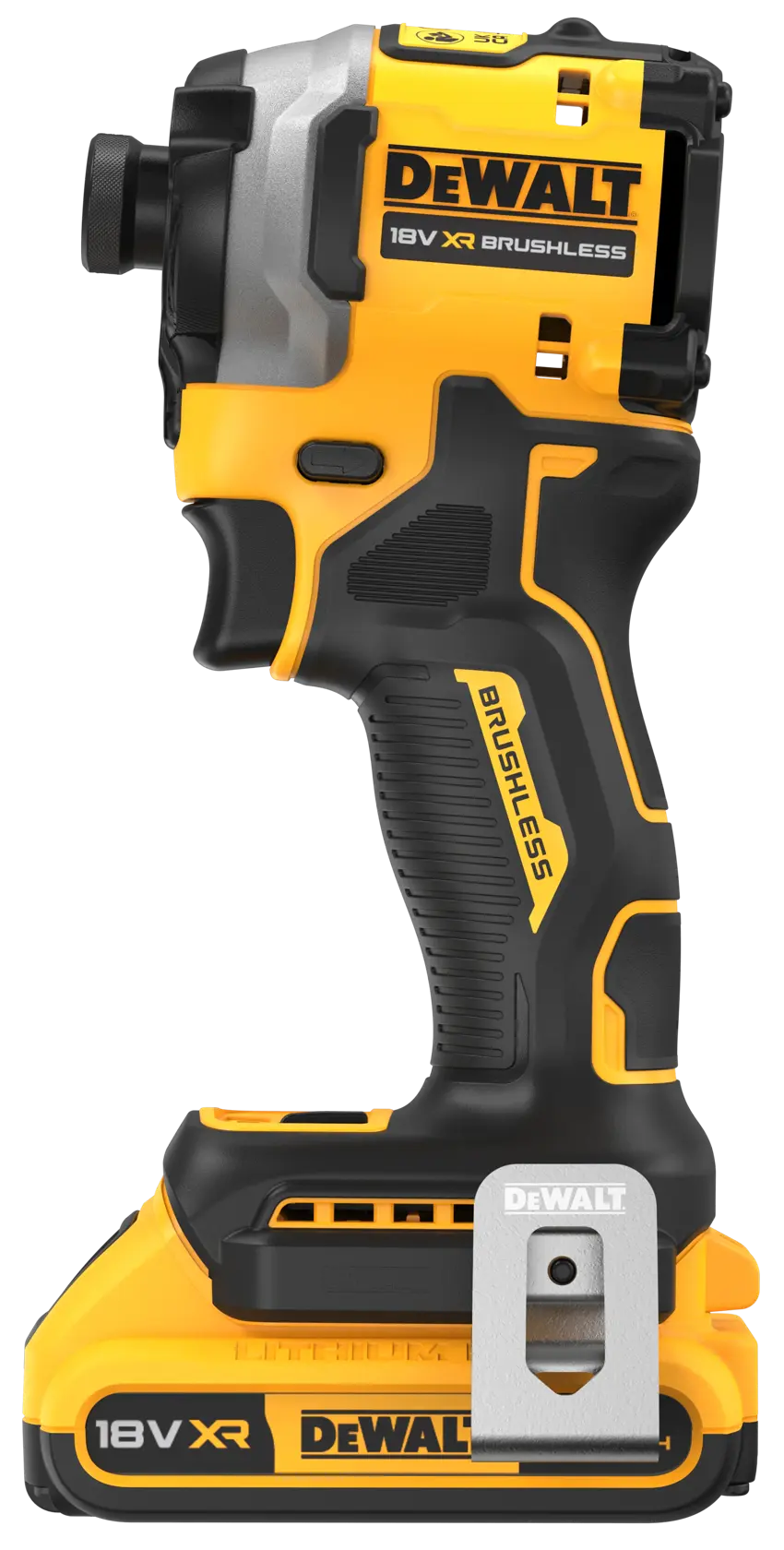 Atornillador Impacto compacto sin escobillas XR 18V 1/4“ con 2 bat Li-Ion 2Ah