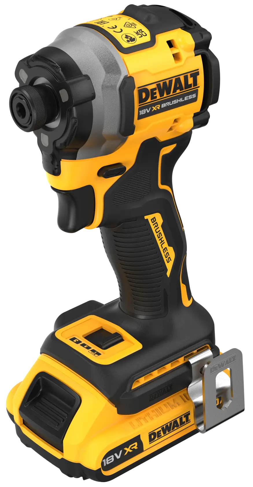 Atornillador Impacto compacto sin escobillas XR 18V 1/4“ con 2 bat Li-Ion 2Ah