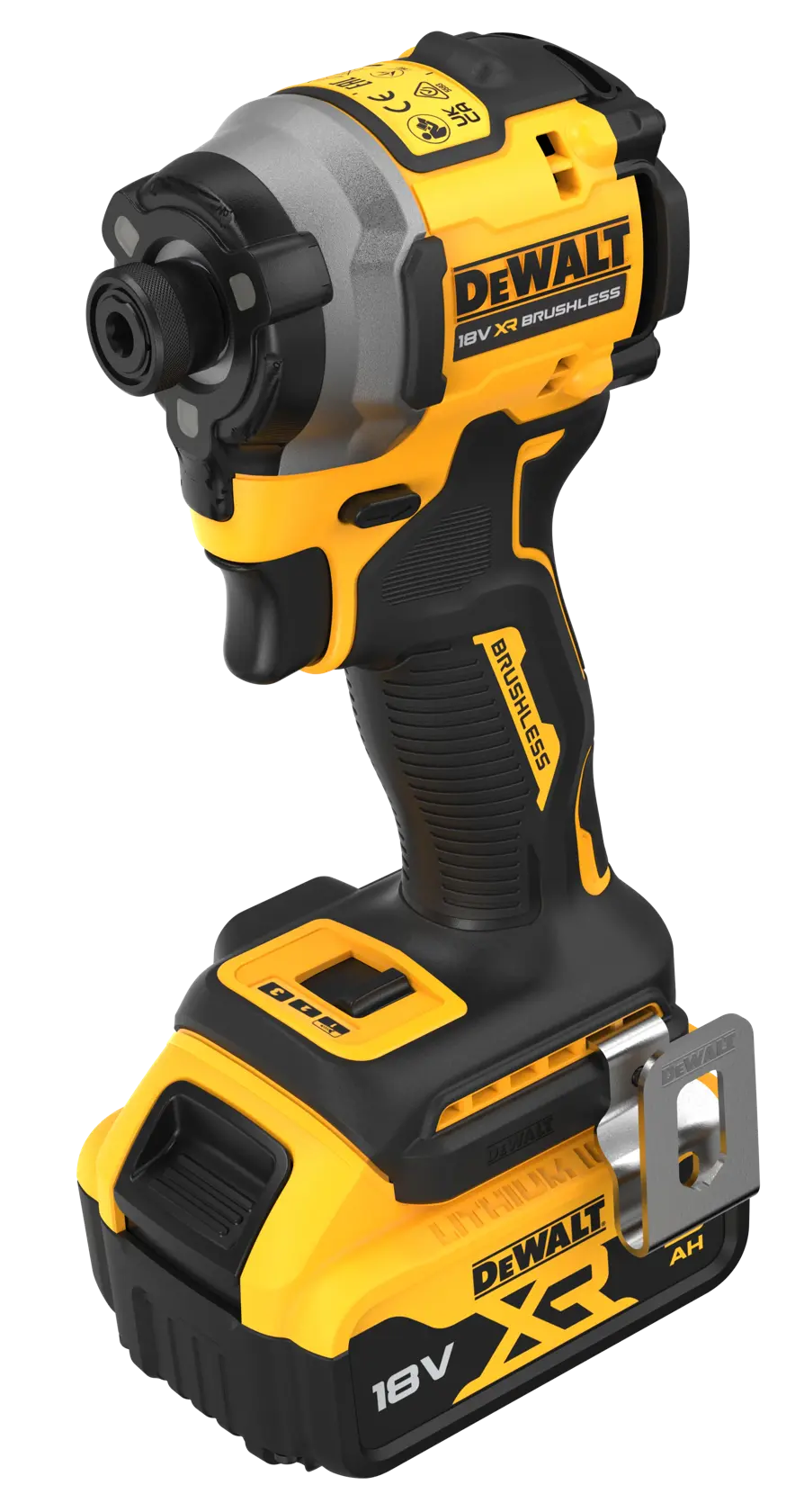 Atornillador Impacto compacto sin escobillas XR 18V 1/4“ con 2 bat Li-Ion 5Ah