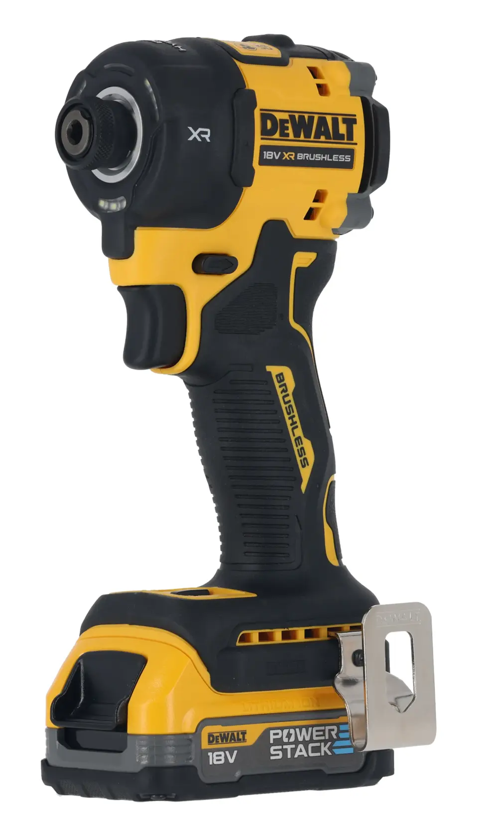 Atornillador Impacto Hidráulico sin escobillas XR 18V 1/4“ 56Nm con 2 baterías POWERSTACK y maletín TSTAK