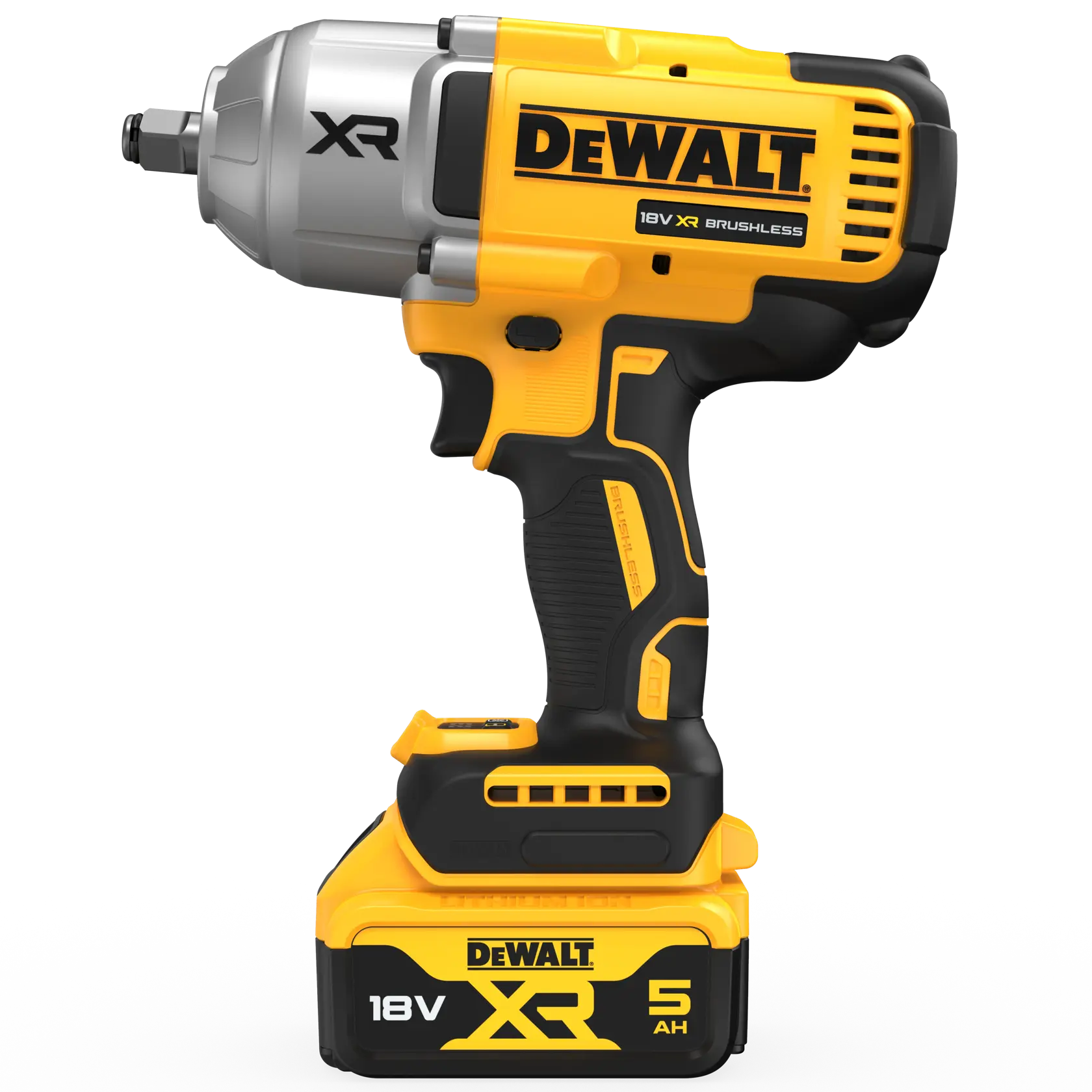 Llave Impacto sin escobillas XR 18V Li-Ion 5Ah 1/2“ Alto Par con anillo de retención