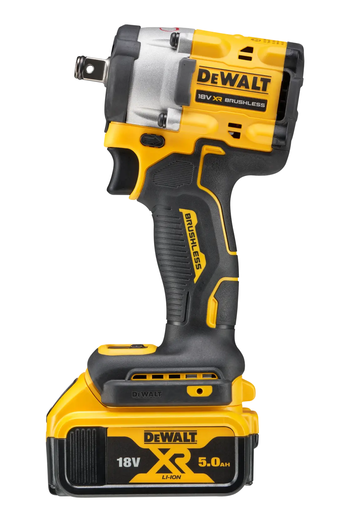 Llave Impacto sin escobillas XR 18V 1/2“ con 2 baterías Li-Ion 5Ah