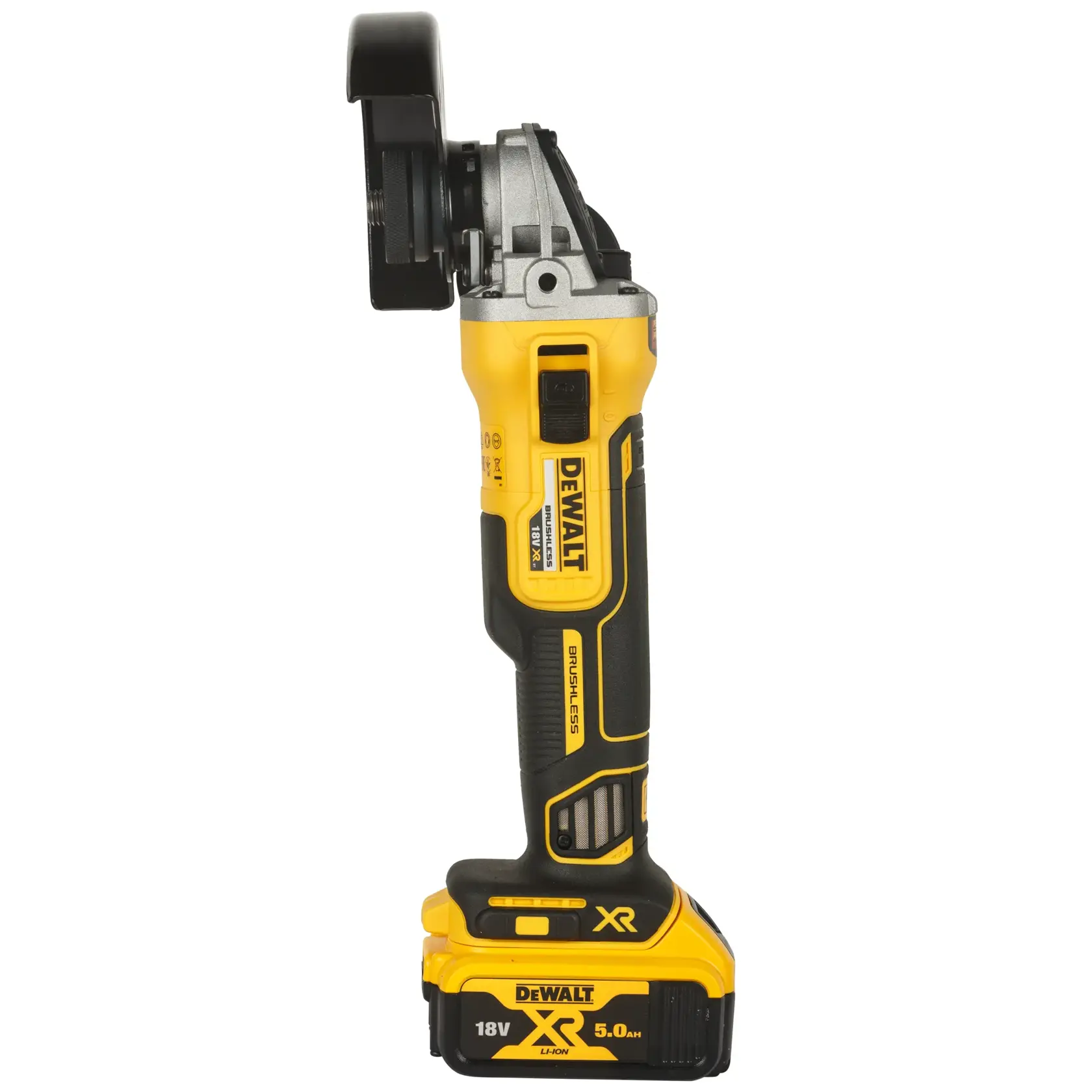 Mini-Amoladora sin escobillas 125mm XR 18V Li-Ion 5Ah con maletín TSTAK II
