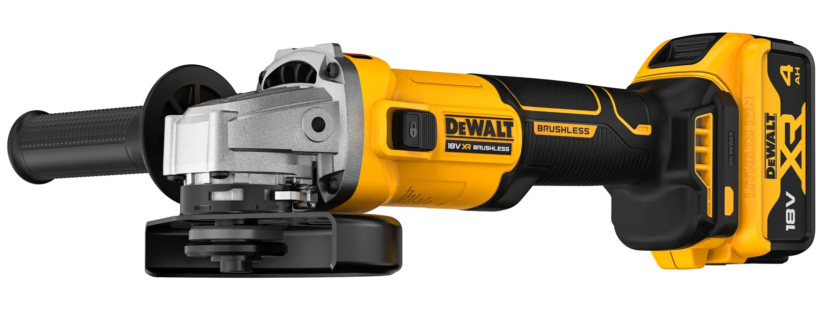 Mini-Amoladora sin escobillas XR 18V 125mm con 2 baterías Li-Ion 4Ah con maletín TSTAK