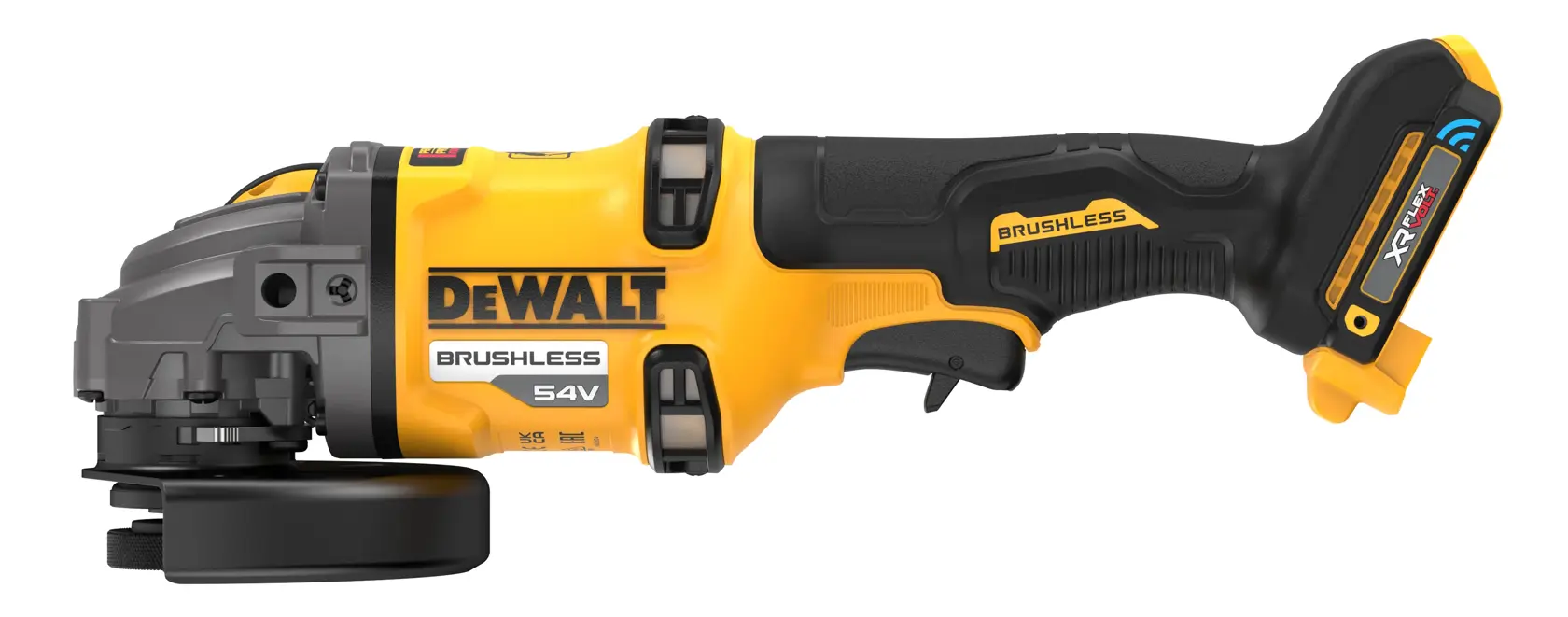 Mini-Amoladora sin escobillas XR FLEXVOLT 54V 125mm con Interruptor en Mango Lateral sin cargador/batería y maletín TSTAK