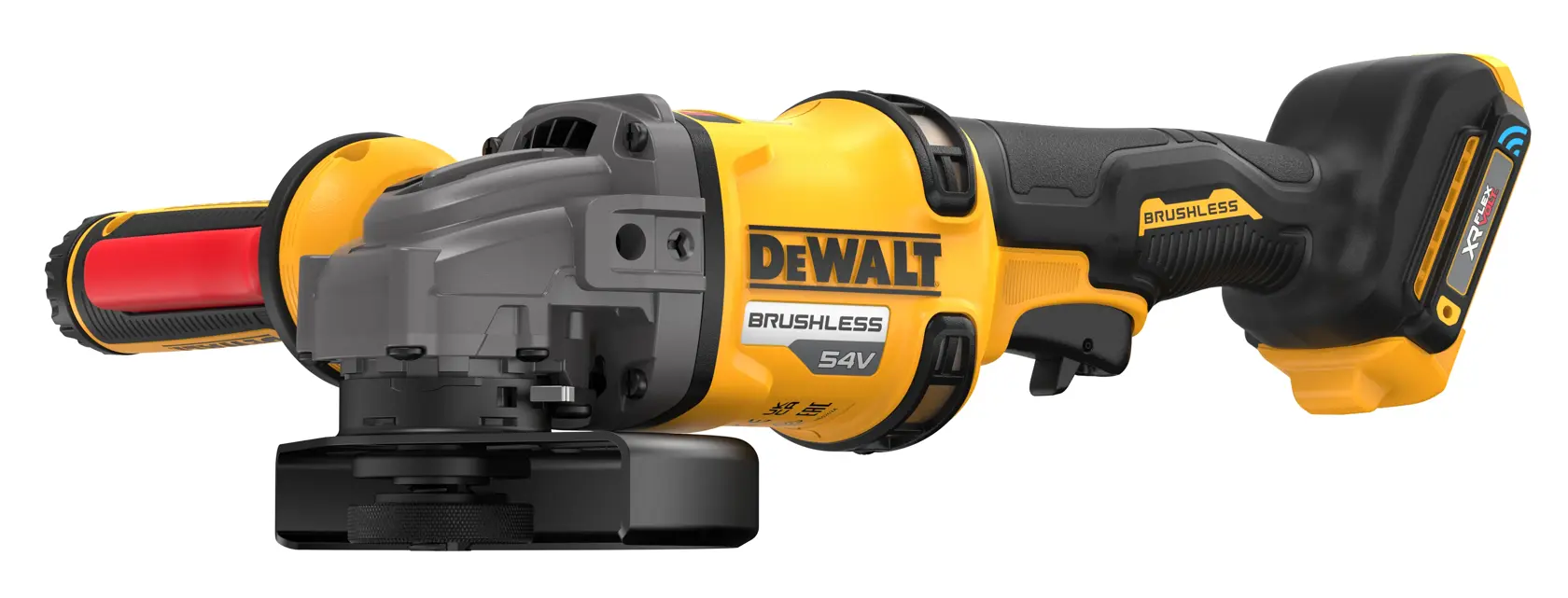 Mini-Amoladora sin escobillas XR FLEXVOLT 54V 125mm con Interruptor en Mango Lateral sin cargador/batería y maletín TSTAK