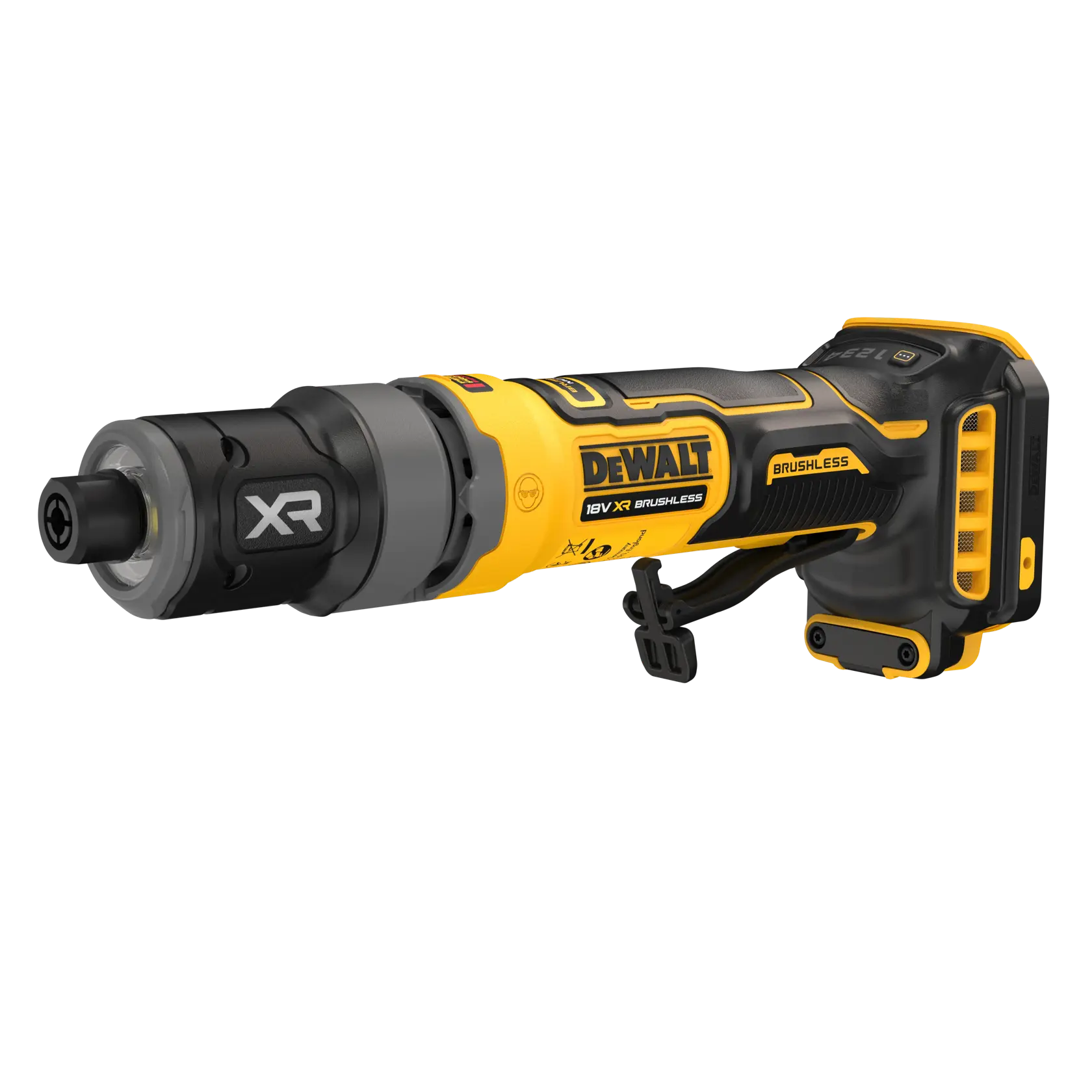 Herramienta DEWALT DCG420N-XJ, DCG420N de fotografía. Diseño portátil amarillo negro.