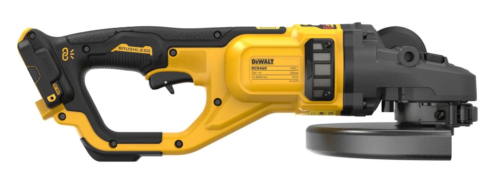 Amoladora sin escobillas XR FLEXVOLT 54V 230mm sin batería/cargador