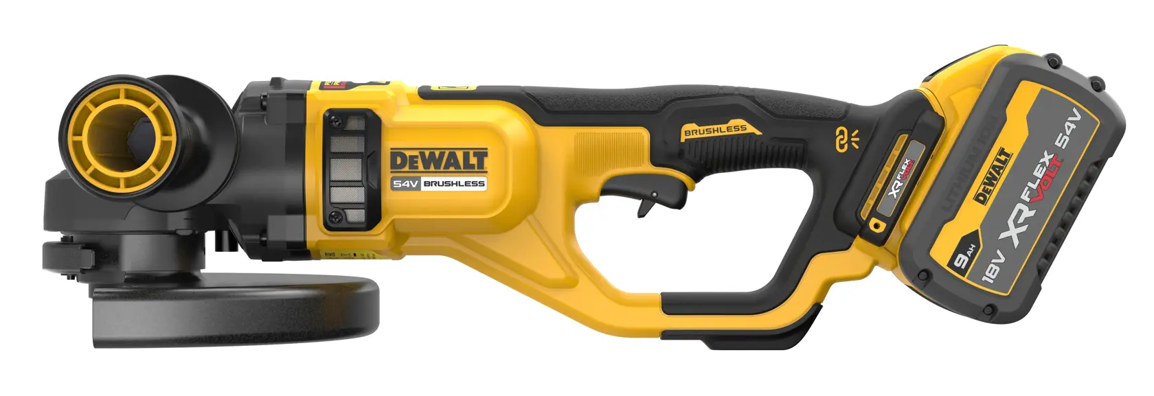 Amoladora sin escobillas 230mm XR FLEXVOLT 54V Li-Ion 9Ah
