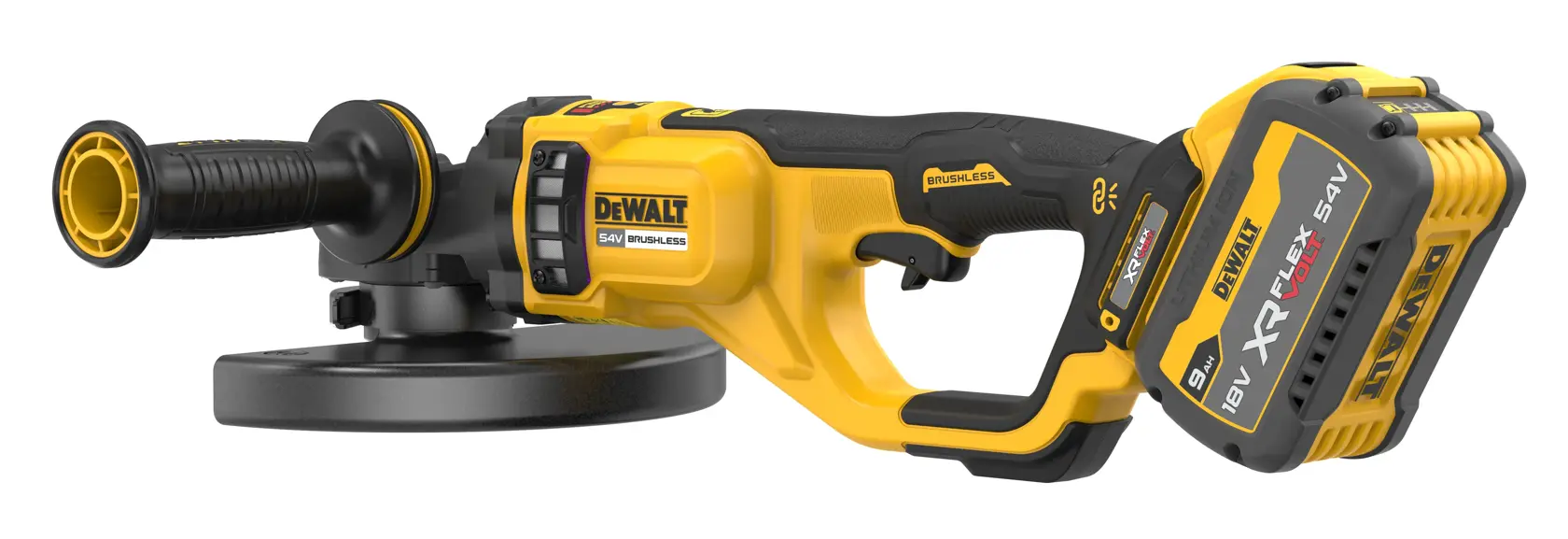 Amoladora sin escobillas 230mm XR FLEXVOLT 54V Li-Ion 9Ah