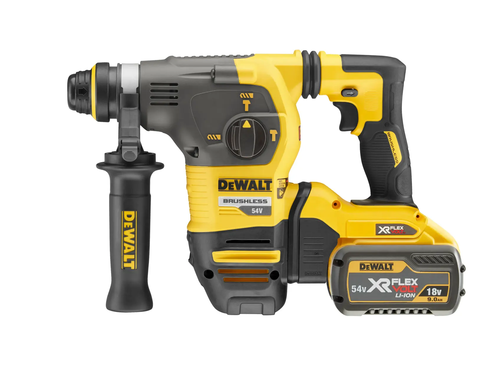 Martillo Electroneumático XR FLEXVOLT 54V  Li-Ion 9Ah SDS plus® 3kg 30mm