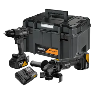 Kit Mclaren Xr 18V Taladro Percutor , Amoladora 125Mm , 2 Baterías Li-Ion 5Ah , Maletín Tstak