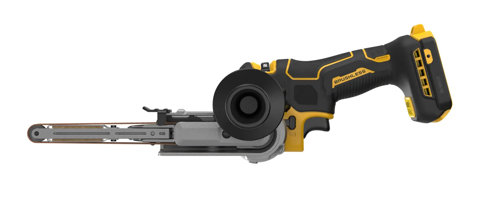 Lijadora de banda sin escobillas XR 18V 13mm sin cargador/batería con maletín TSTAK