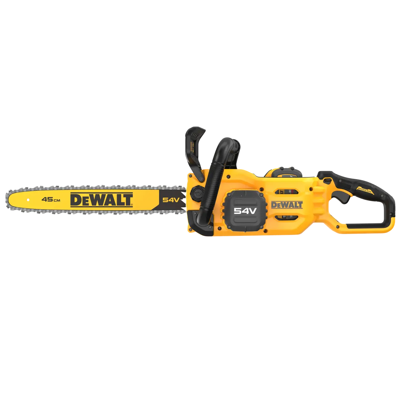 DeWalt Motosierra sin escobillas XR FLEXVOLT 45cm con 1 batería 54V/18V Li-Ion 9Ah · DCMCS574X1-QW