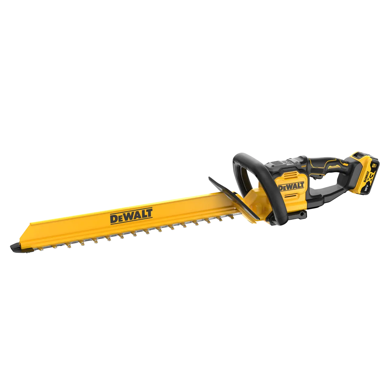 DeWalt Cortasetos sin escobillas XR 18V 60cm 25mm con 1 batería Li-Ion 5Ah · DCMHT567P1-QW