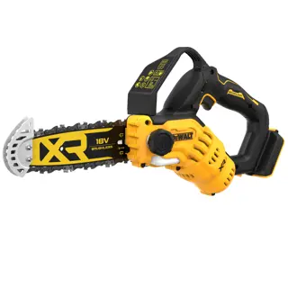 Logotipo de DEWALT en letras negras y audaces centrado sobre un fondo blanco.