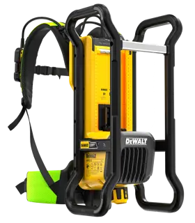 Logotipo de DEWALT en letras negras y audaces centrado sobre un fondo blanco.