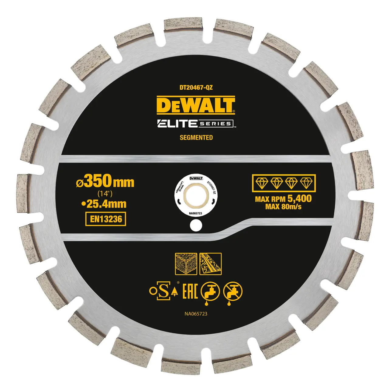 DeWalt Discos de diamante ELITE 355mm - Asfalto · DT20467-QZ