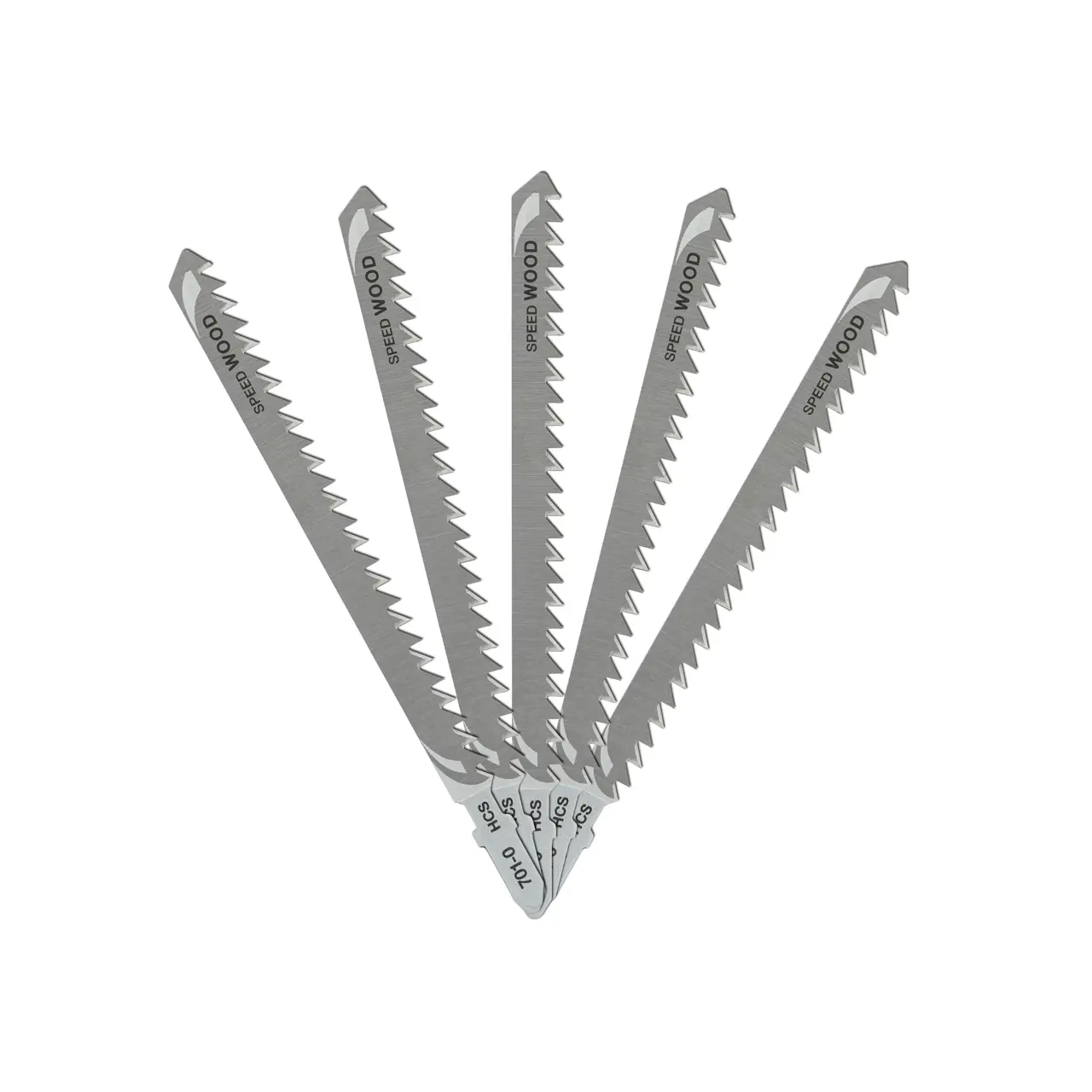 DeWalt Hoja de sierra de calar HCS, longitud: 132mm, paso de diente: 4mm, para cortes gruesos y rápidos en madera, contrachapado, aglomerado y fibra de madera de hasta 85mm de espesor · DT2051-QZ
