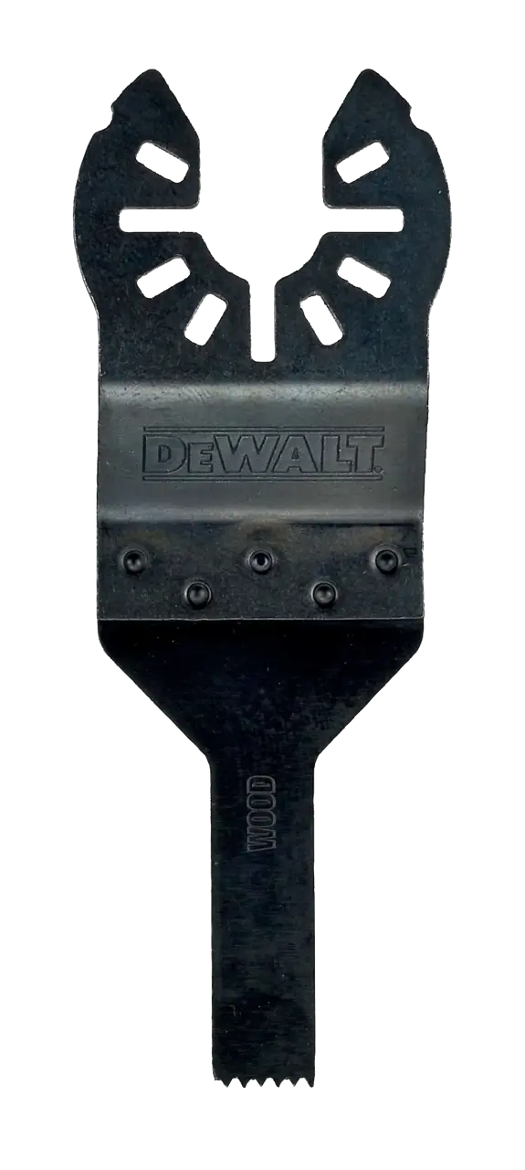 Logotipo de DEWALT en letras negras y audaces centrado sobre un fondo blanco.