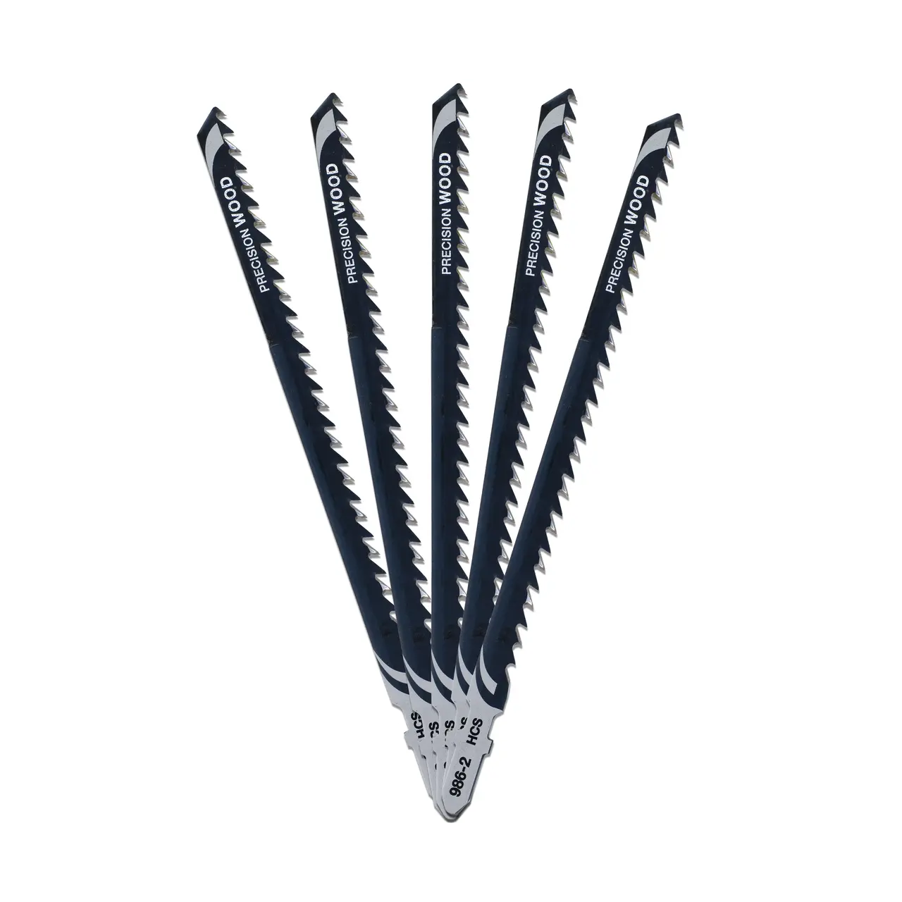 DeWalt Hoja de sierra de calar HCS, longitud: 152mm, paso de diente: 4mm, para cortes muy rectos rápidos en madera y aglomerado de hasta 100mm de espesor (hoja extragruesa) · DT2076-QZ
