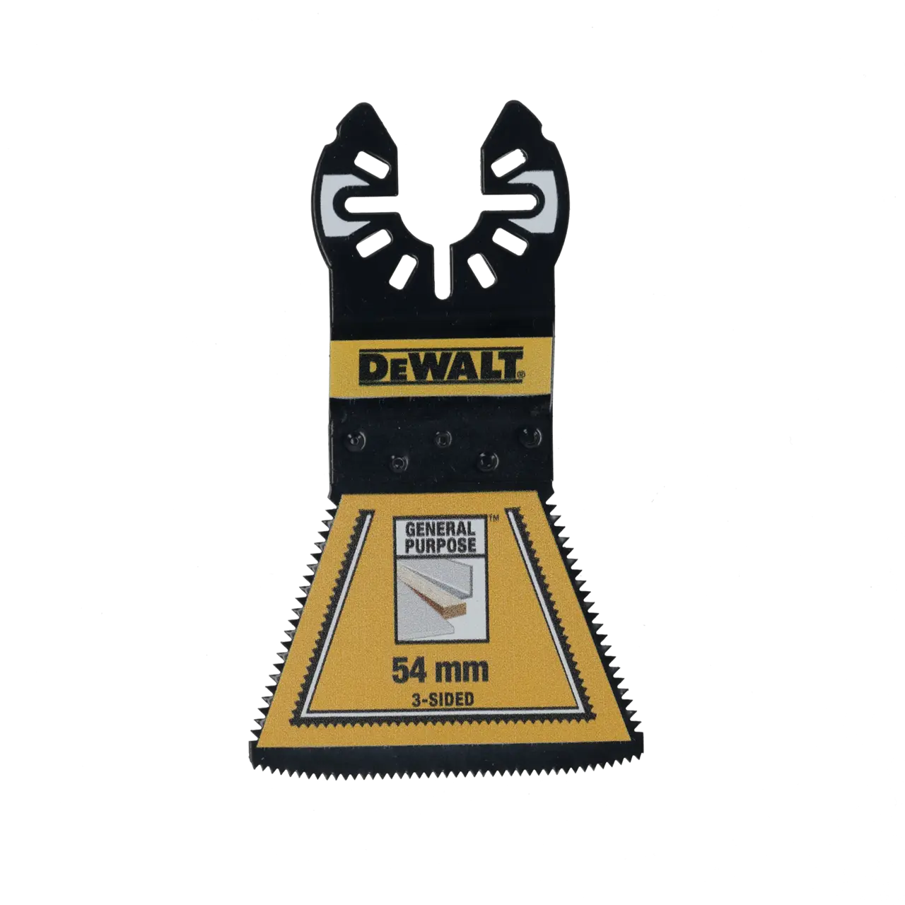 DeWalt Hoja de sierra de 3 caras multimaterial 54mm para multi-herramienta oscilante · DT20773-QZ