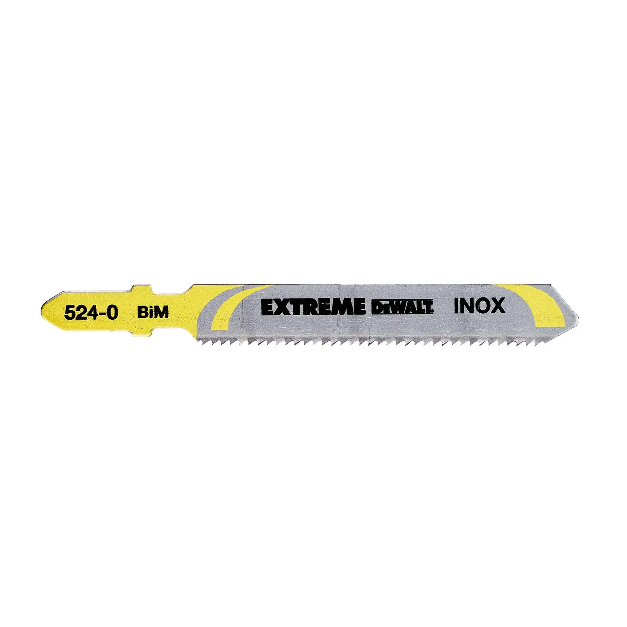 DeWalt Hoja de sierra de calar Extreme bi-metalpara material especial, longitud: 82mm, paso de diente: 1.4mm, para corte de planchas metálicas de espesor medio y acero inoxidable hasta 4mm de espesor · DT2083-QZ