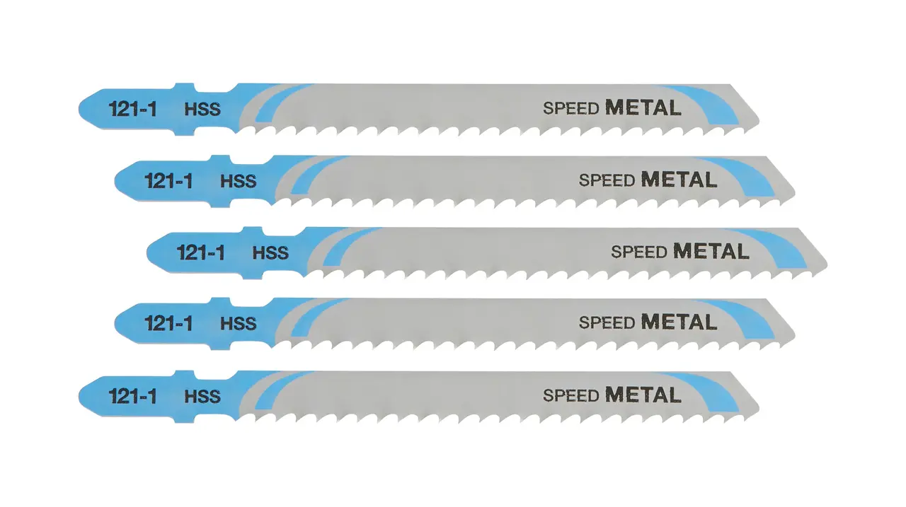DeWalt Hojas de sierra de calar HSS, longitud: 100mm, paso de diente: 3mm, para cortes rectos en metales espesos, metales no ferrosos y aluminio de 3 a 6mm de espesor · DT2163-QZ