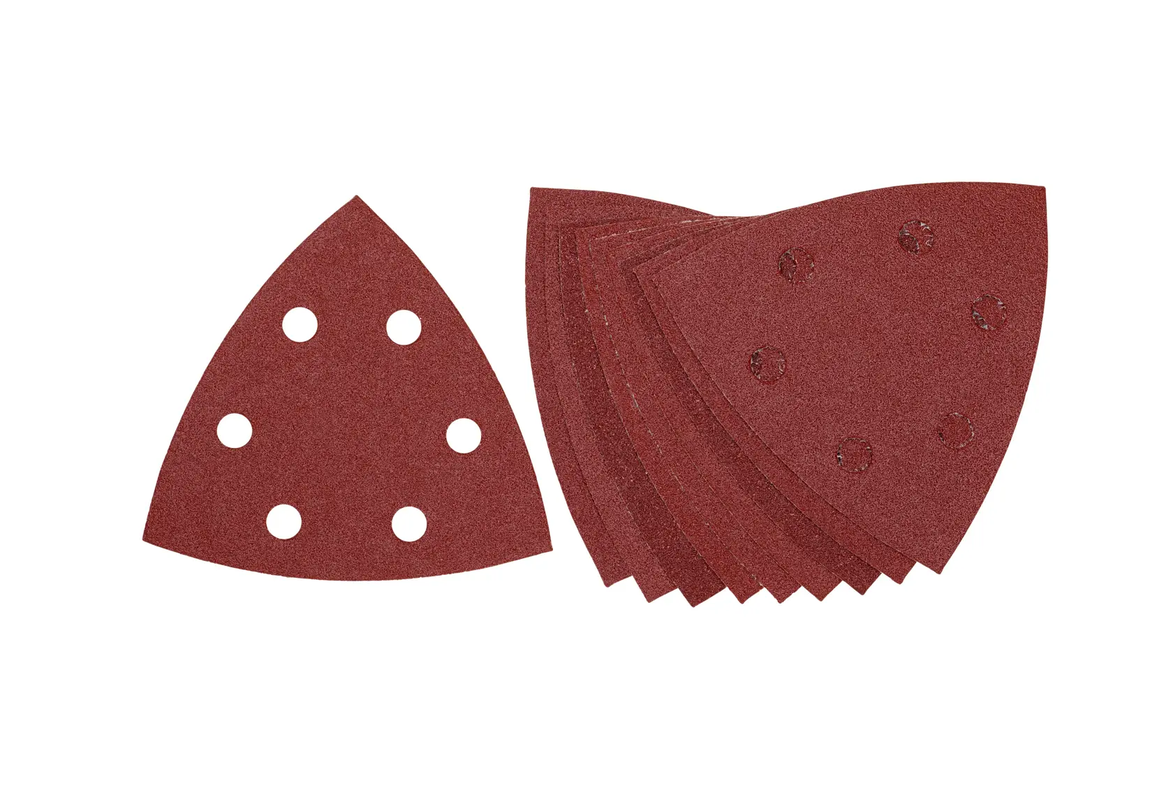 Hoja de lija Delta 93x93mm perforada, grano 80