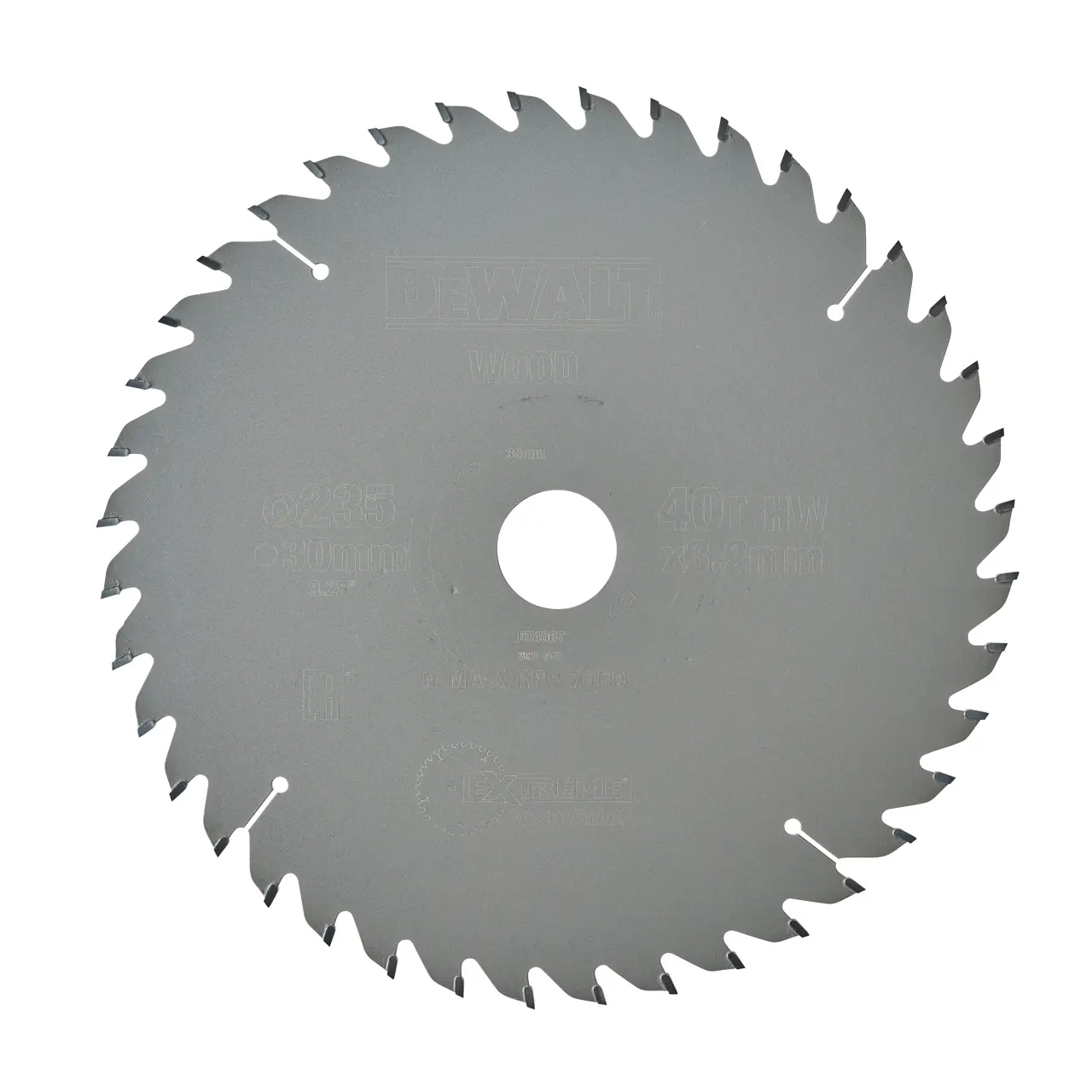 DeWalt Hoja Para Sierra Circular Portátil 235X30Mm 40D Atb , 10º · DT4067-QZ