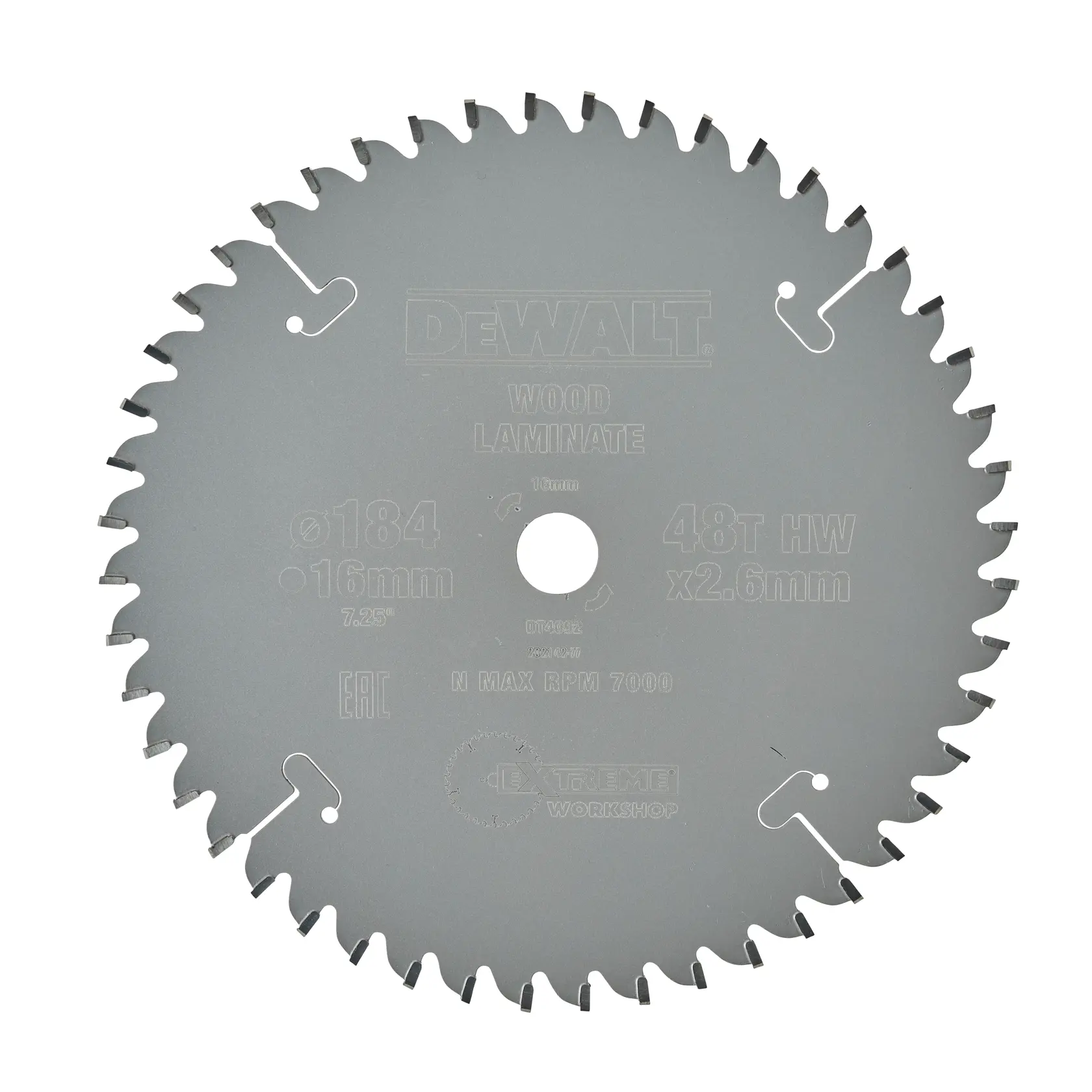 Gráfico que muestra la marca DEWALT XTREME Sub-Compact Series con el eslogan 'Compacto y lleno de rendimiento' sobre un fondo amarillo.
