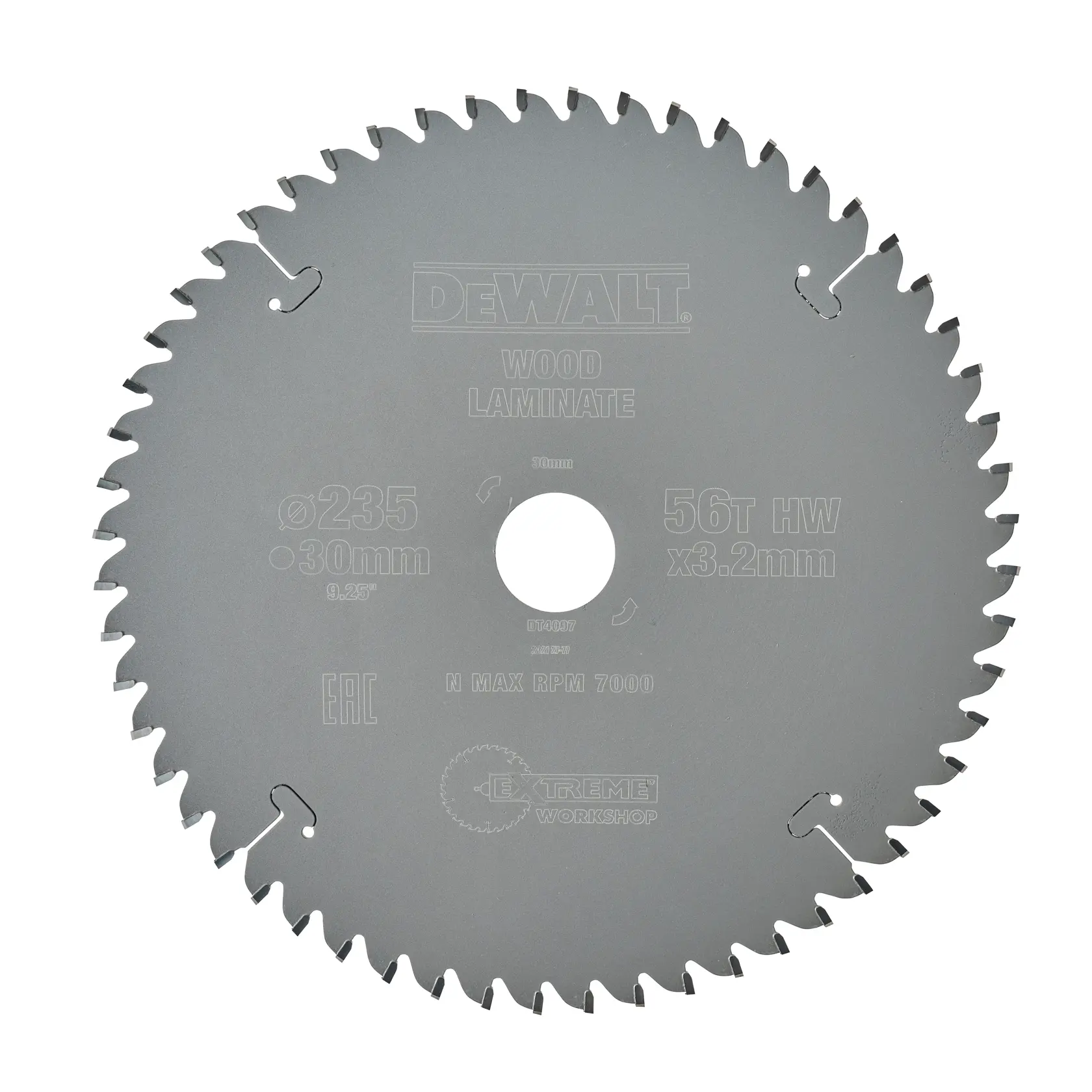 Gráfico que muestra la marca DEWALT XTREME Sub-Compact Series con el eslogan 'Compacto y lleno de rendimiento' sobre un fondo amarillo.