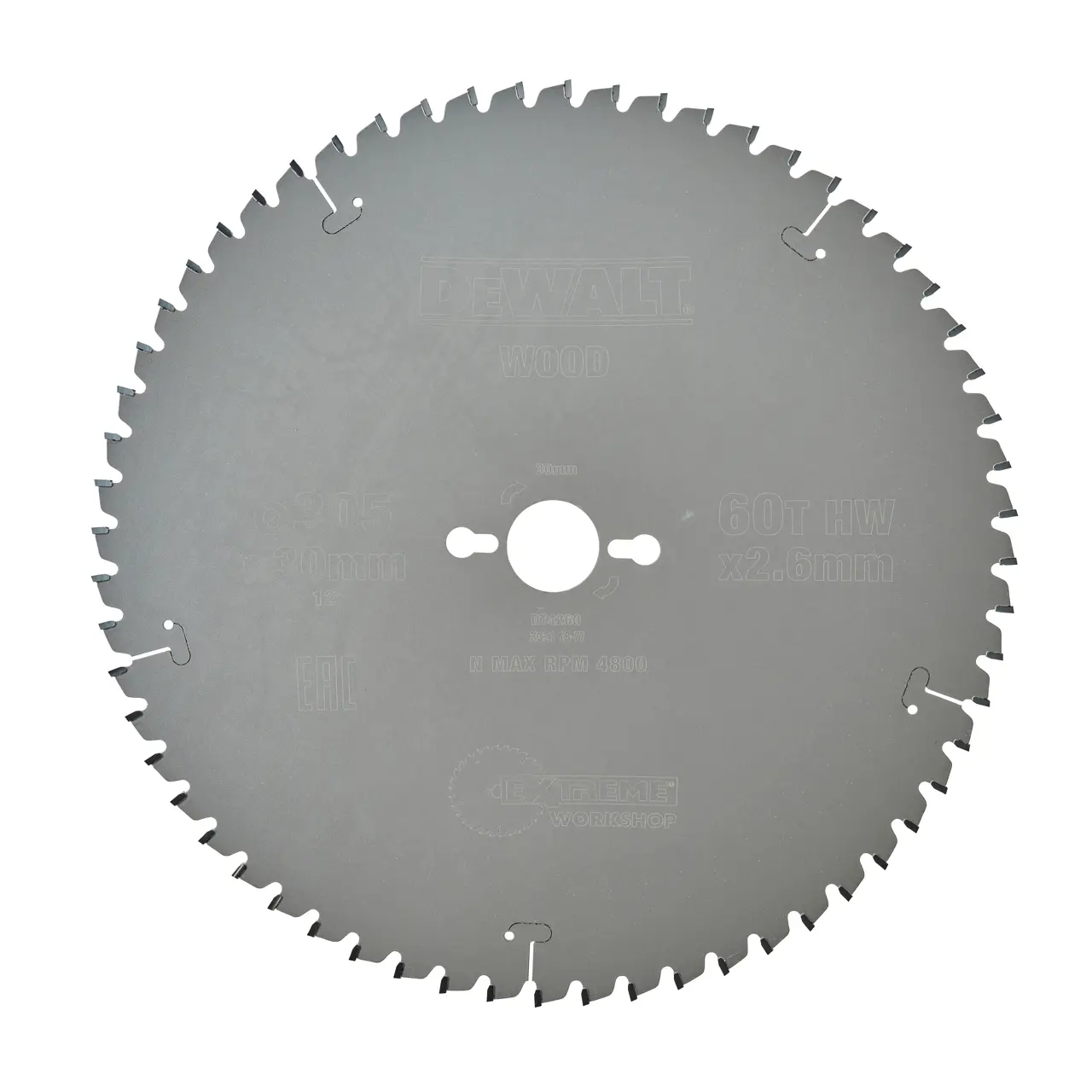 DeWalt Hoja para sierra circular estacionaria 305x30mm 60D ATB -5º · DT4260-QZ