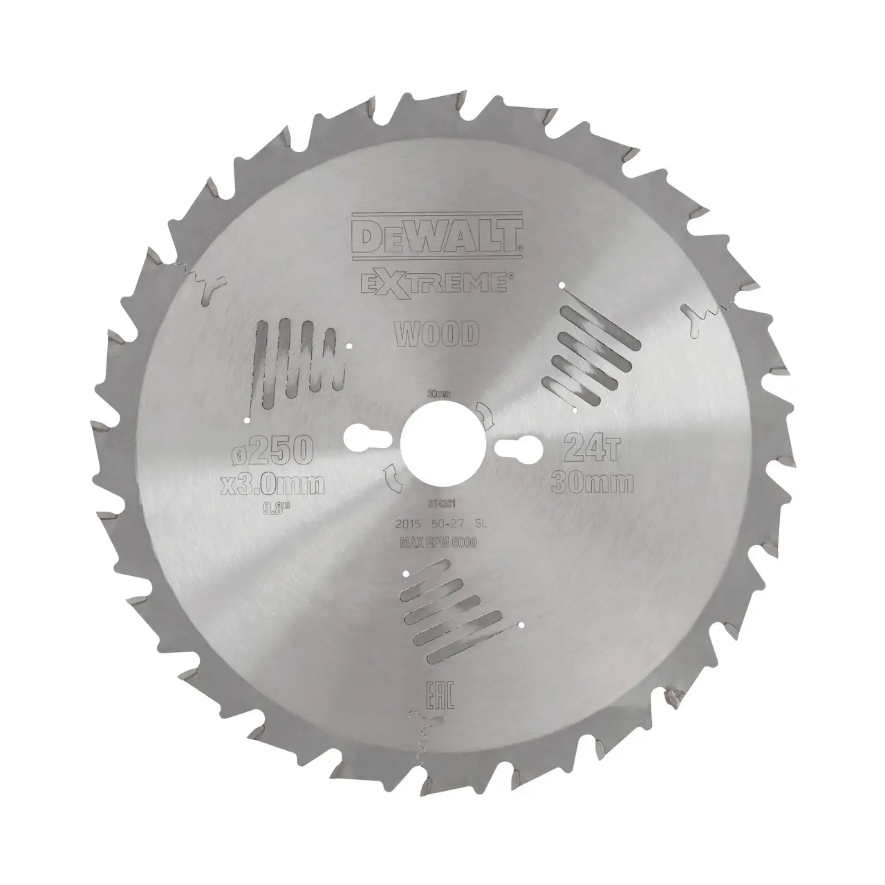 DeWalt Hoja Para Sierras De Brazo Radial 250X30Mm 24D Ft/Dl , 10º · DT4301-QZ