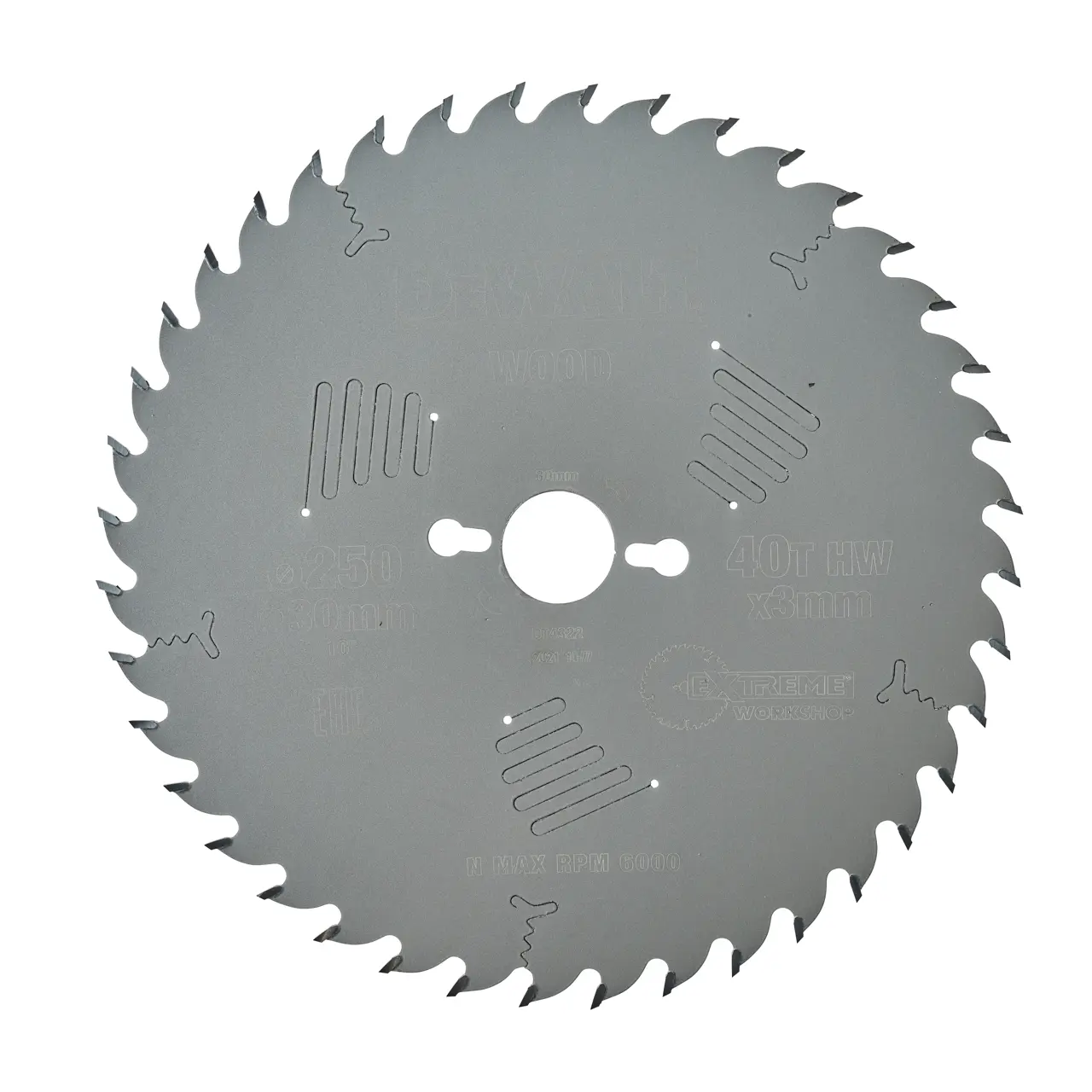 DeWalt Hoja Para Sierra Circular Estacionaria 250X30Mm 40D Atb , 10º · DT4322-QZ