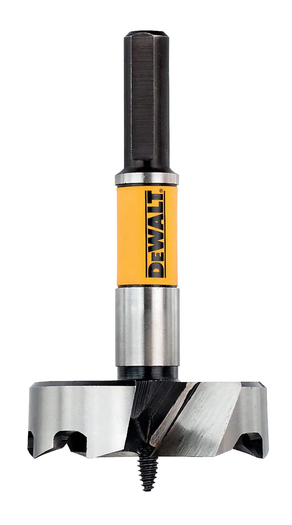 Gráfico que muestra la marca DEWALT XTREME Sub-Compact Series con el eslogan 'Compacto y lleno de rendimiento' sobre un fondo amarillo.