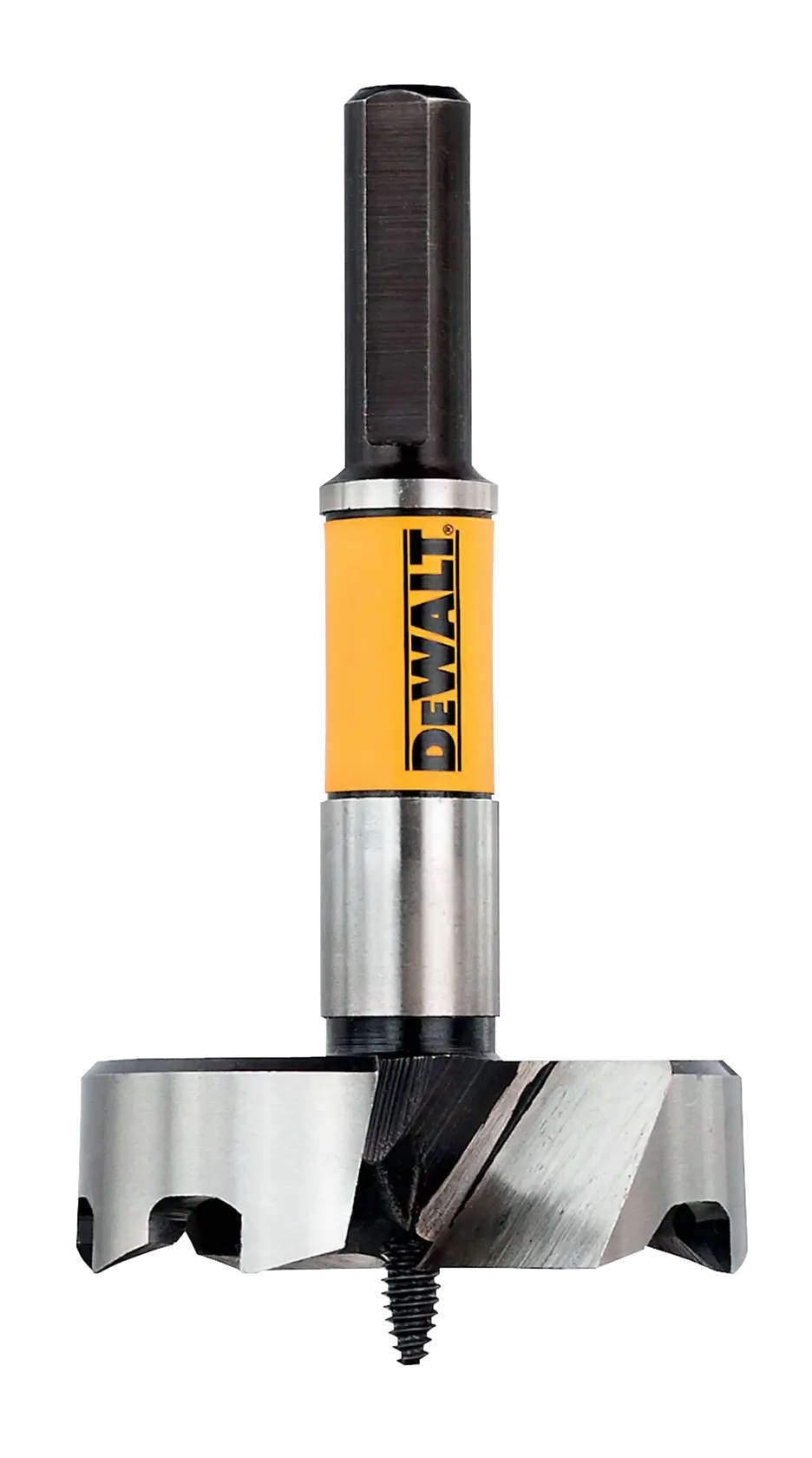 Gráfico que muestra la marca DEWALT XTREME Sub-Compact Series con el eslogan 'Compacto y lleno de rendimiento' sobre un fondo amarillo.
