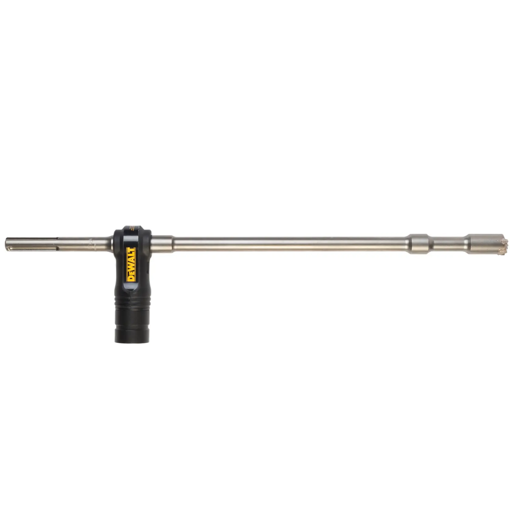 Gráfico que muestra la marca DEWALT XTREME Sub-Compact Series con el eslogan 'Compacto y lleno de rendimiento' sobre un fondo amarillo.