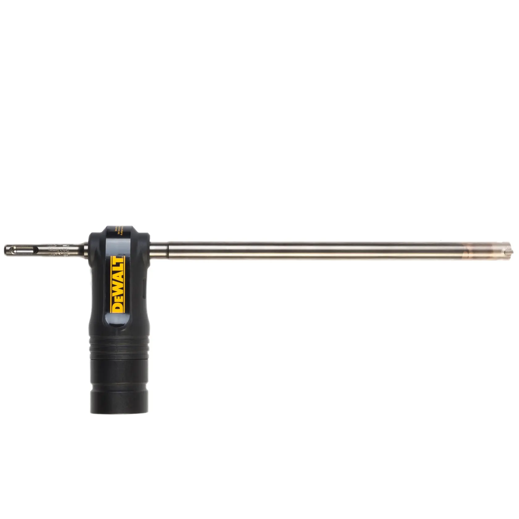 Gráfico que muestra la marca DEWALT XTREME Sub-Compact Series con el eslogan 'Compacto y lleno de rendimiento' sobre un fondo amarillo.