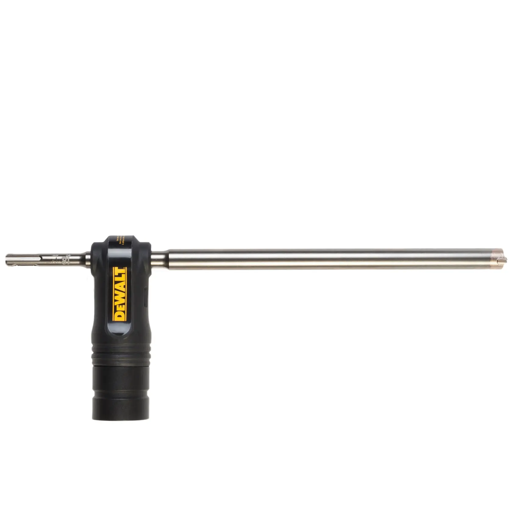 Gráfico que muestra la marca DEWALT XTREME Sub-Compact Series con el eslogan 'Compacto y lleno de rendimiento' sobre un fondo amarillo.