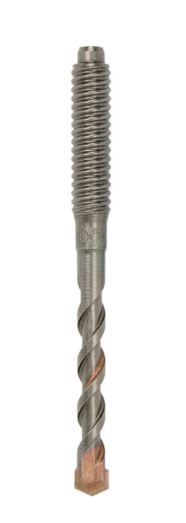Foto broca DEWALT DT6772-QZ, DT6772, espiral metálica, vista frontal, fondo blanco.